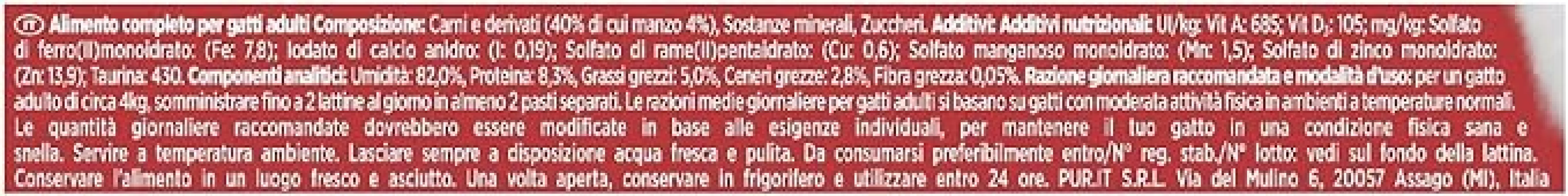 Gourmet Hrana Pisici Rosu Paté cu Carne de Vita, 24 conserve de 195 g Bax 24 buc.